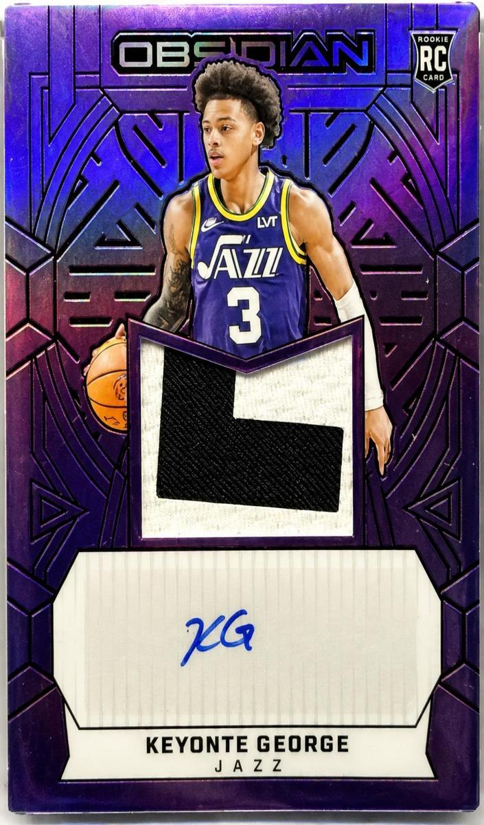 2023 Panini Obsidian Basketball Electric Etch Purple Flood Keyonte George #236 PSA 9