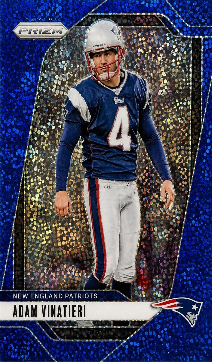 2024 Panini Prizm Football Blue Sparkle Adam Vinatieri #199