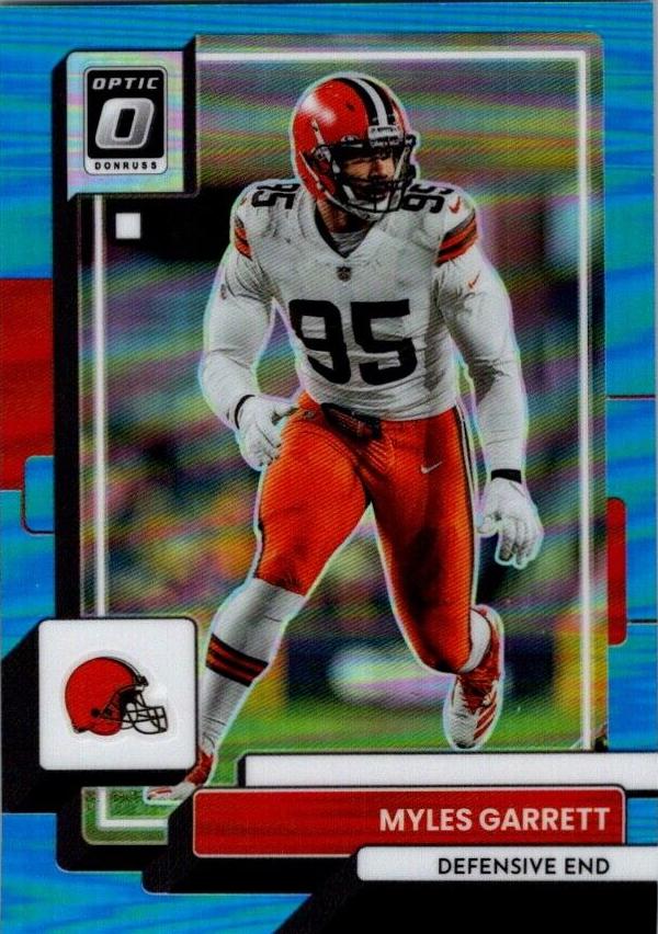 2022 Donruss Optic Football Aqua Myles Garrett #49
