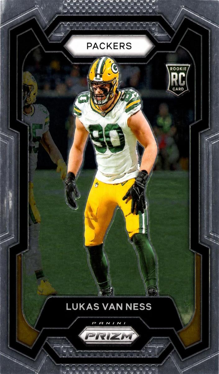 2023 Panini Prizm Football Lukas Van Ness #336 PSA 10