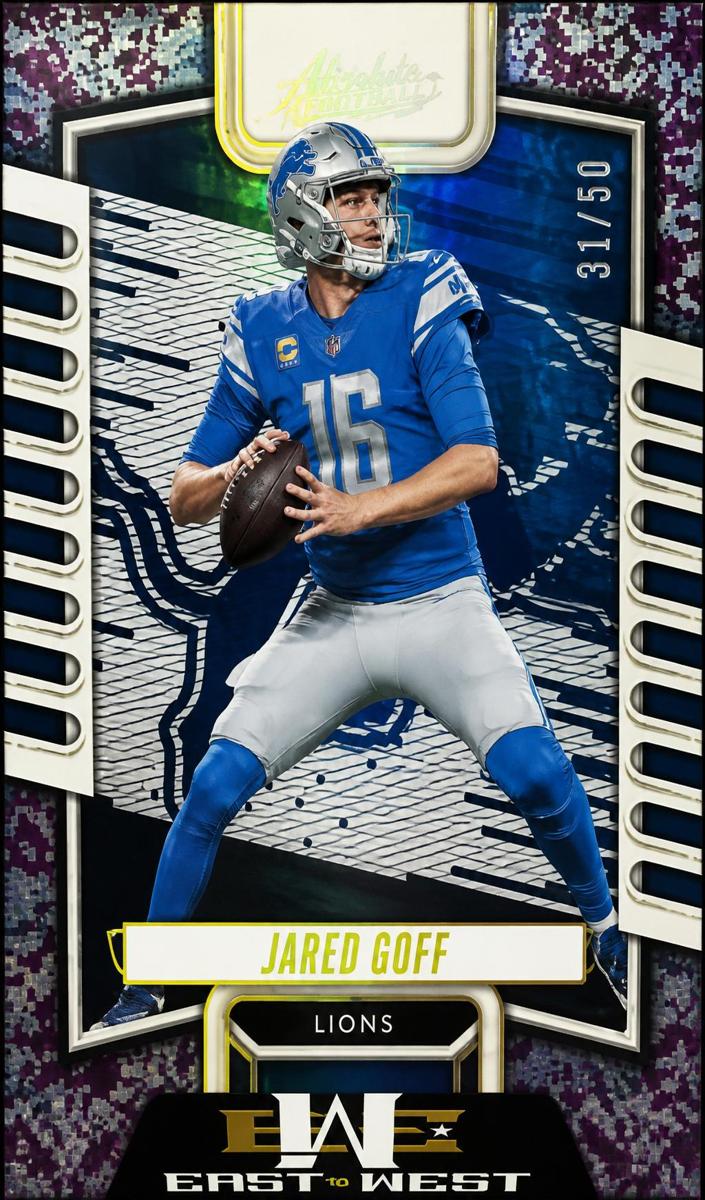 2023 Panini Absolute Football Spectrum Splash Jared Goff #31 PSA 9