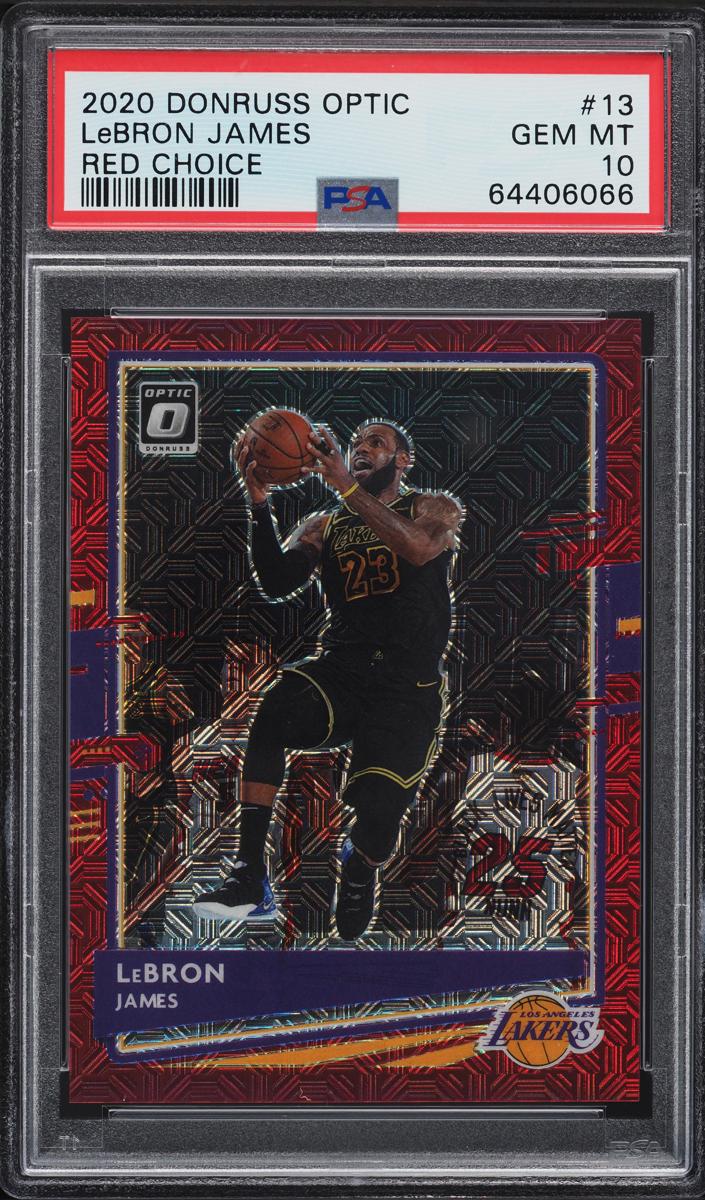 2020 Donruss Optic Basketball Choice Red LeBron James #13