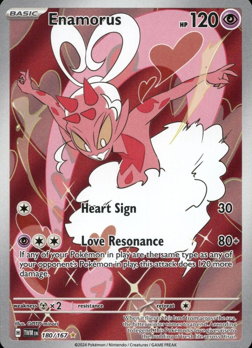 2024 Pokemon Scarlet & Violet Twilight Masquerade Enamorus #180 PSA 9