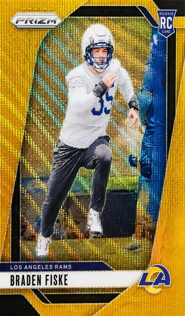 2024 Panini Prizm Football Gold Wave Braden Fiske #310