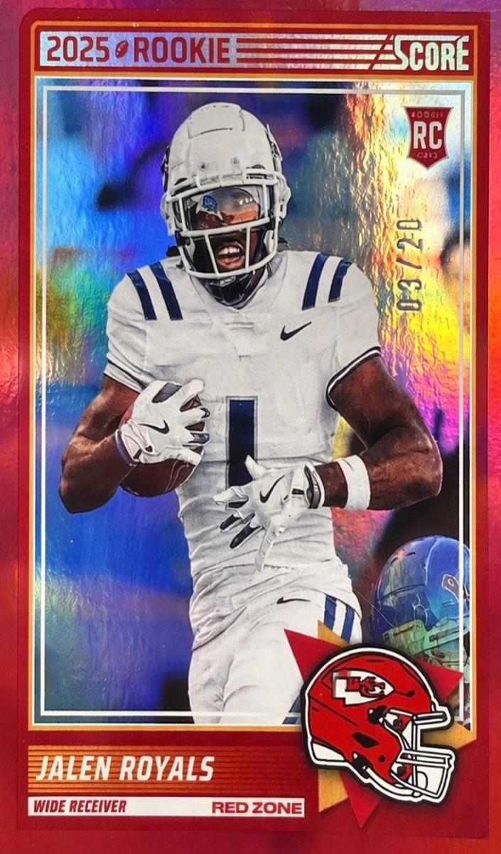 2025 Panini Score Football Red Zone Jalen Royals #8