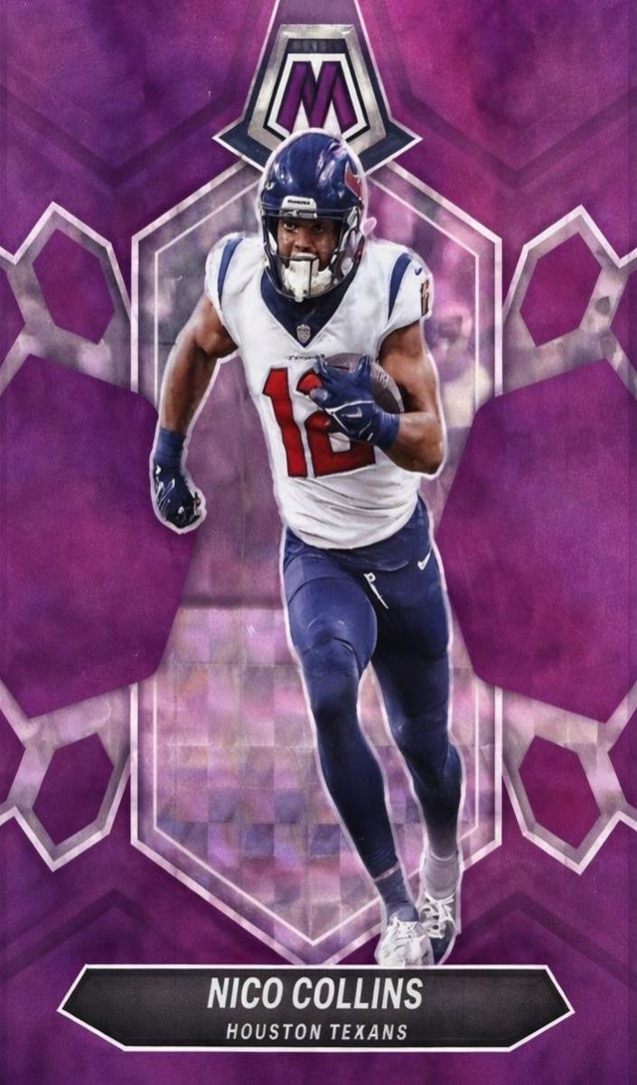 2024 Panini Mosaic Football Purple Nico Collins #88