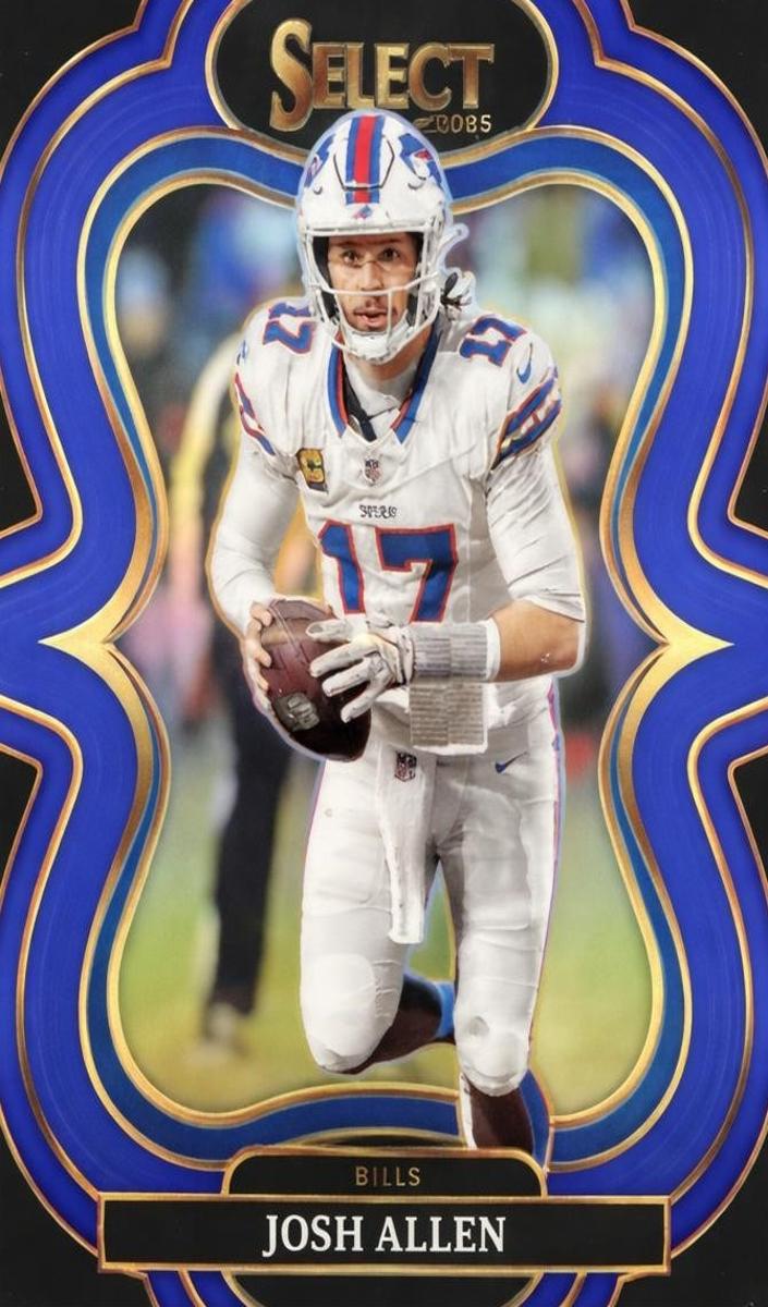 2025 Panini Select Football Blue Josh Allen #386 PSA 9