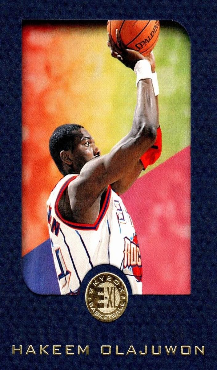 1995 Skybox E-XL Basketball Blue Hakeem Olajuwon #32 PSA 10
