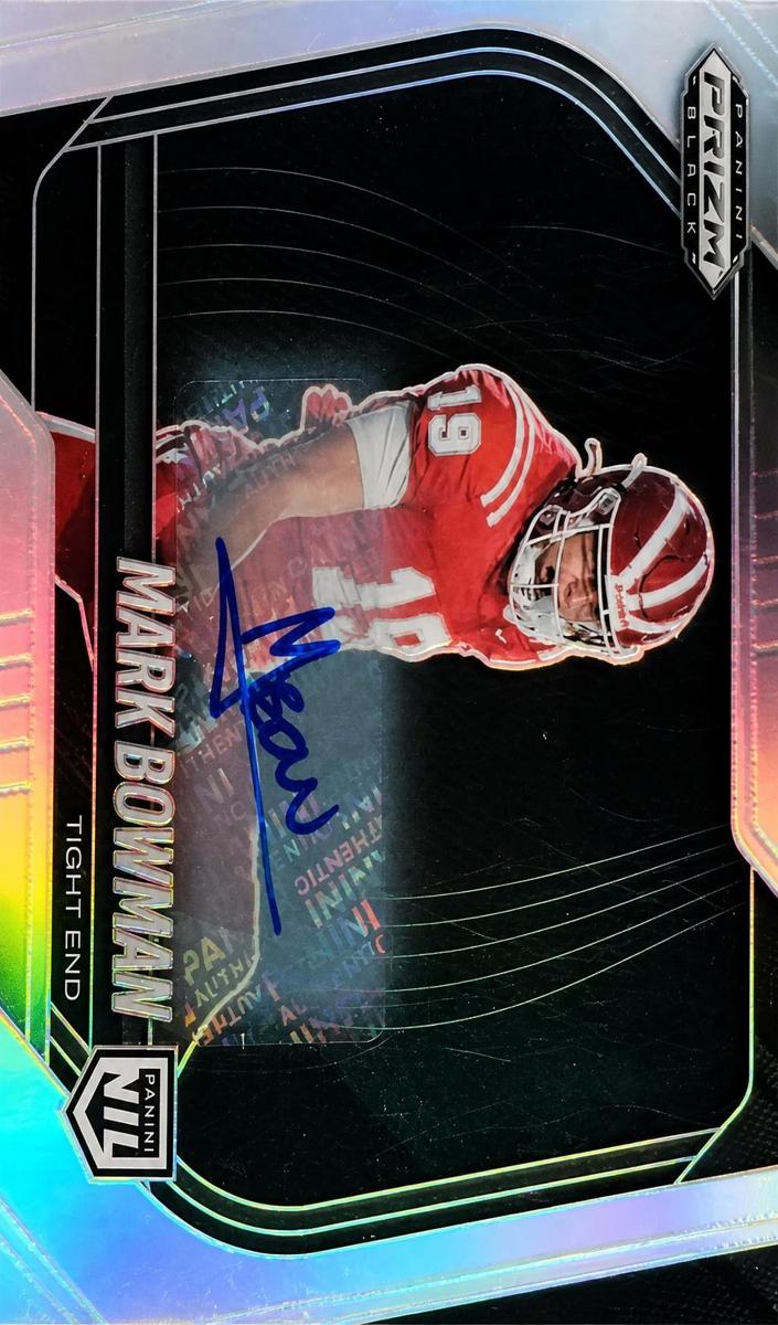 2025 Panini Prizm Black Football Silver Mark Bowman #200