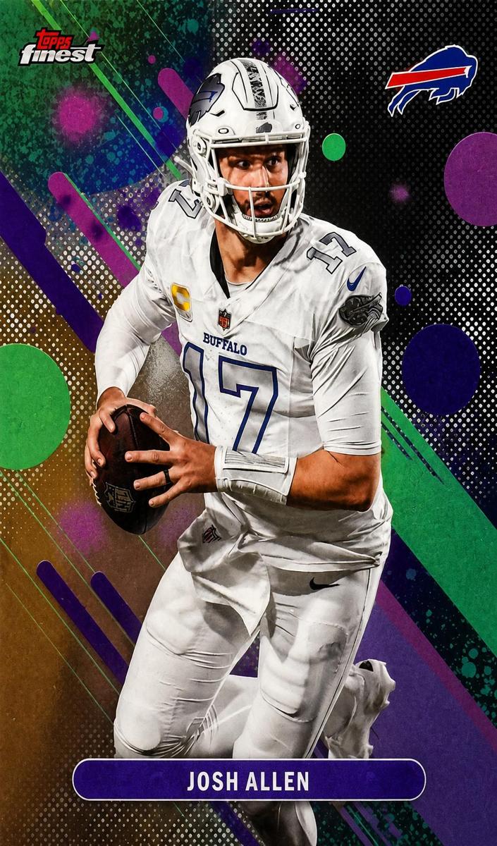 2025 Topps Finest Football Josh Allen #48 RAW Ungraded