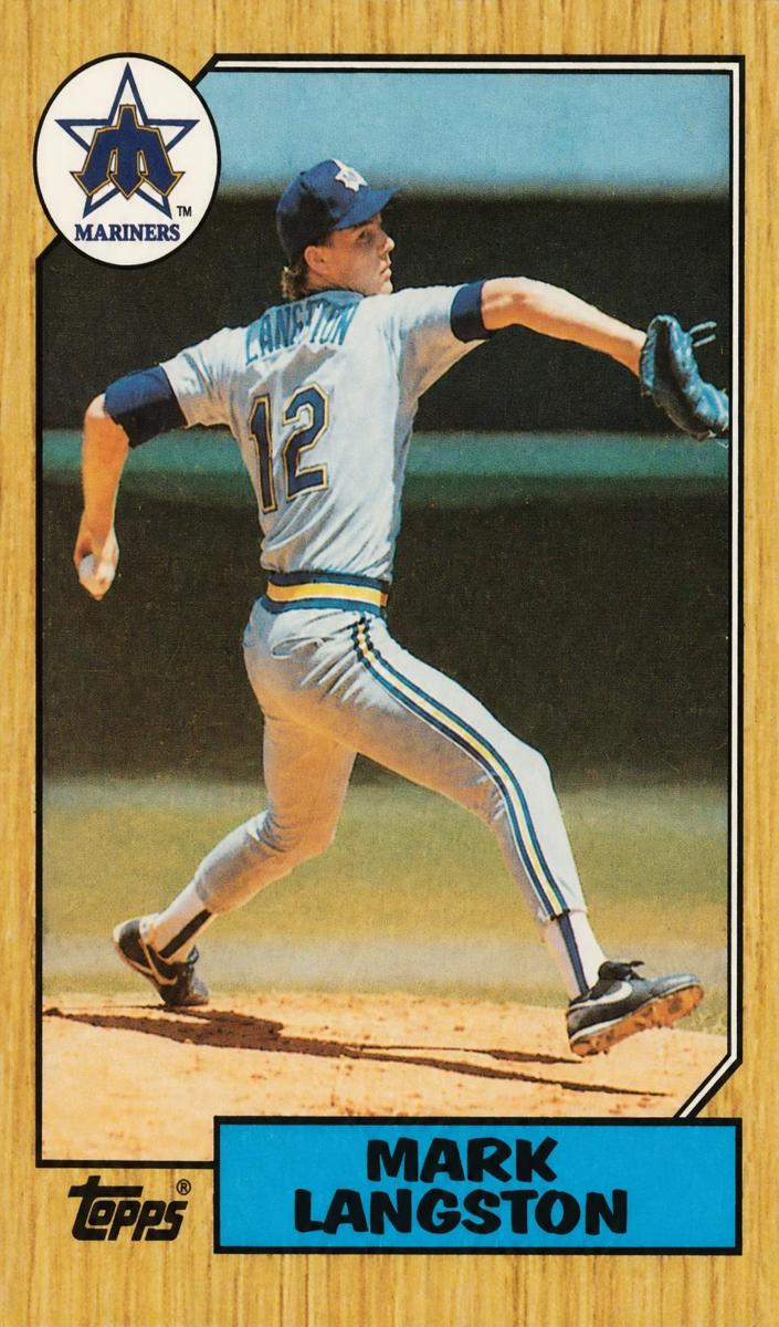 1987 Topps Baseball Mark Langston #215