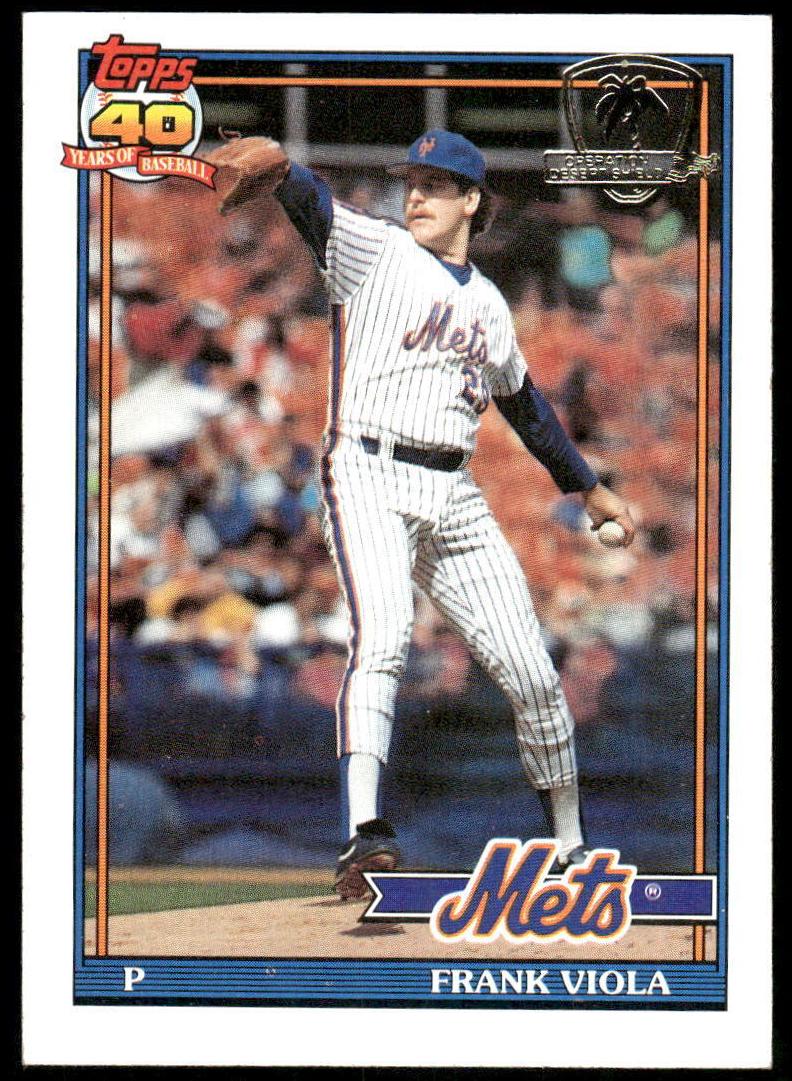 1991 Topps Baseball Frank Viola #60 PSA 9