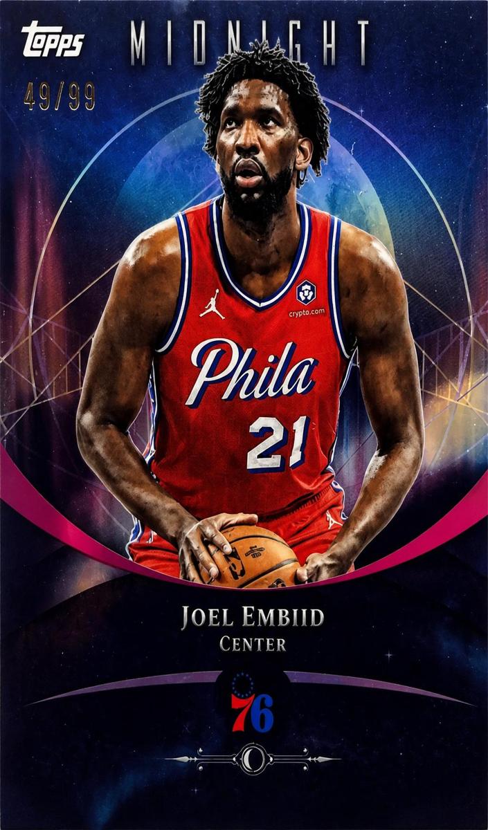 2025 Topps Midnight Basketball Twilight Joel Embiid #7