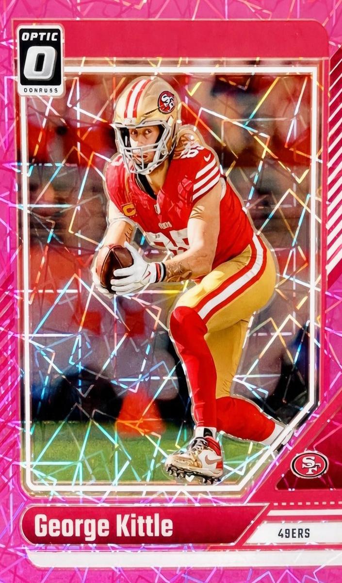 2024 Donruss Optic Football Pink Velocity George Kittle #174 PSA 10