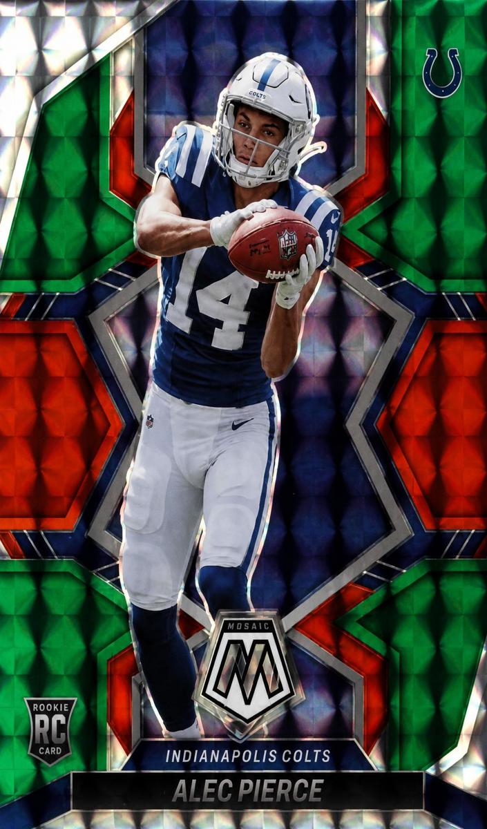 2022 Panini Mosaic Football Choice Red and Green Alec Pierce #329