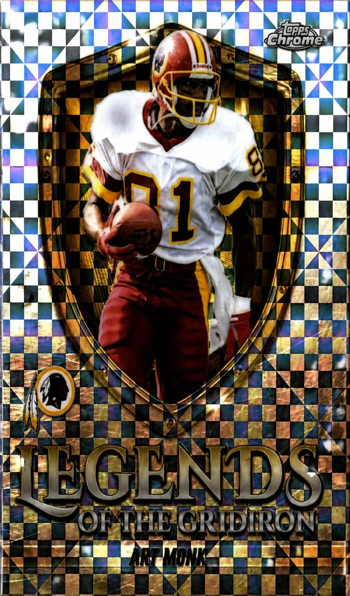 2025 Topps Chrome Football X-Fractor Art Monk #LOG-19