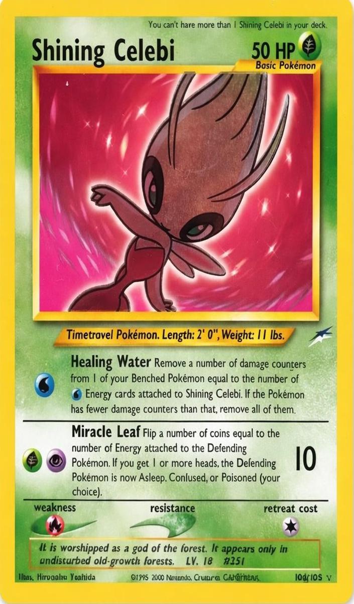 2002 Pokemon Neo Destiny Shining Celebi #106 PSA 10
