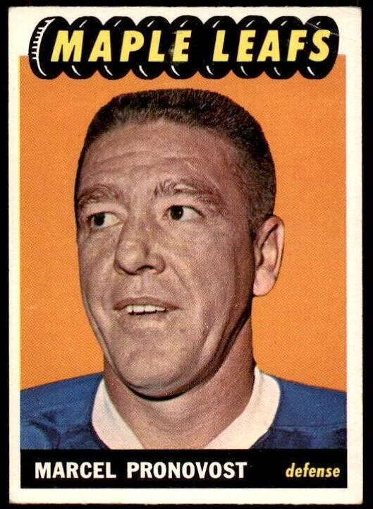 1965 Topps Hockey Marcel Pronovost #80
