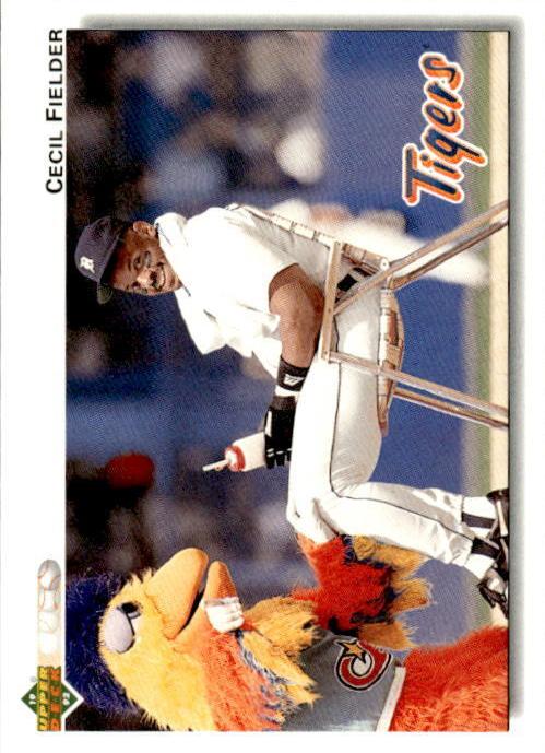 1992 Upper Deck Baseball Cecil Fielder #255 PSA 8