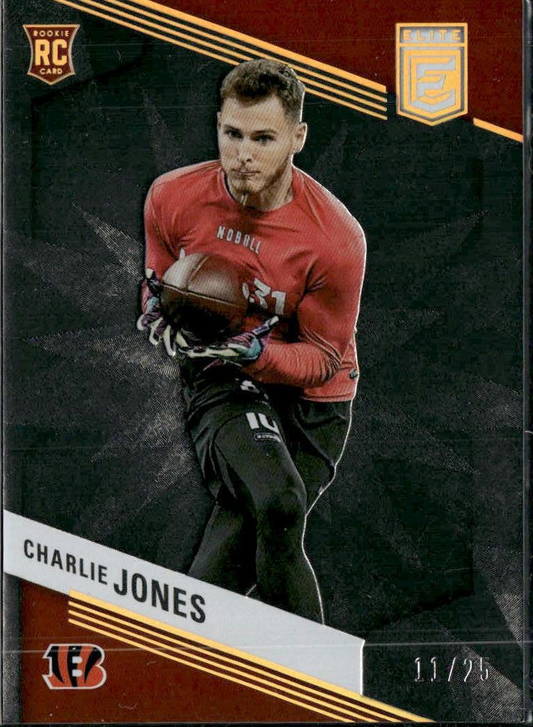 2023 Donruss Elite Football Black Charlie Jones #119