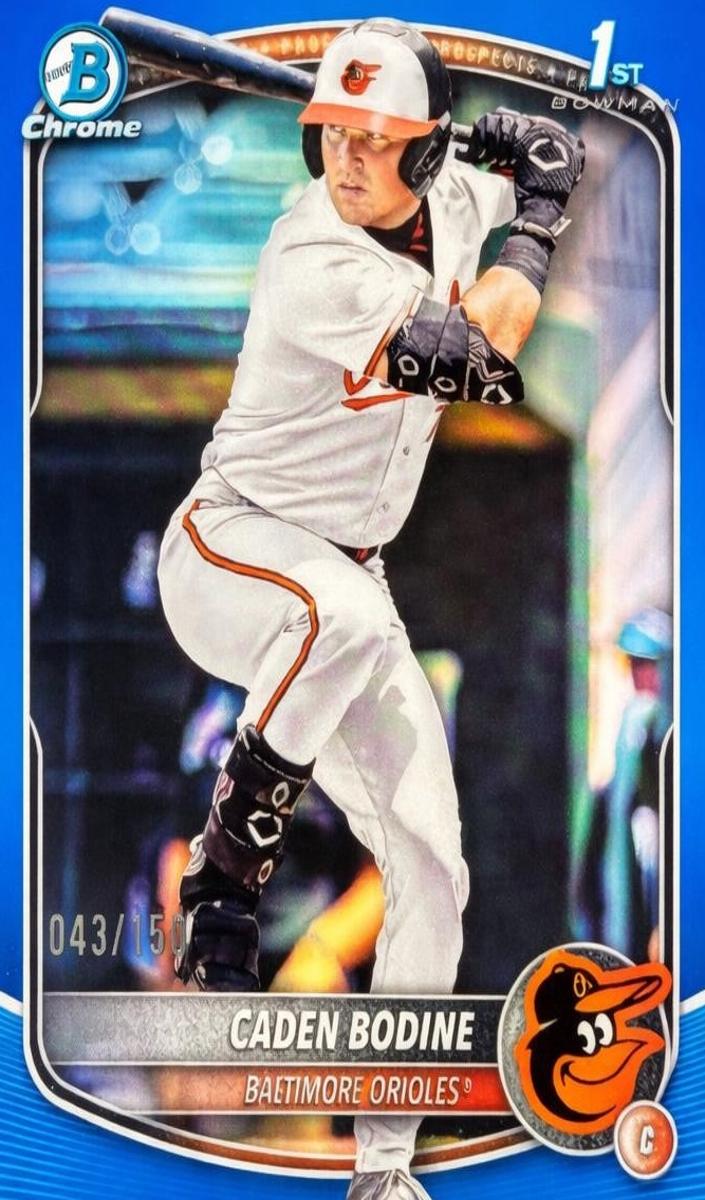 2025 Bowman Draft Chrome Baseball Blue Refractor Caden Bodine #BDC-63