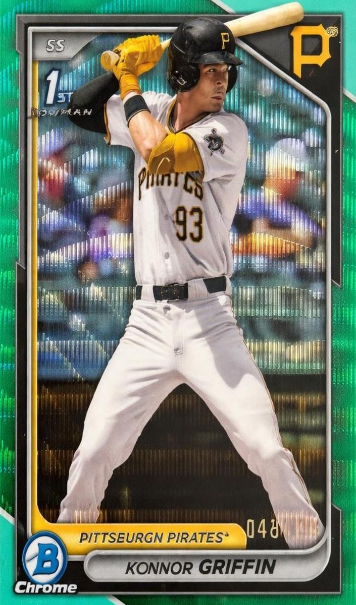 2024 Bowman Draft Chrome Baseball Aqua Wave Refractor Konnor Griffin #BDC-22