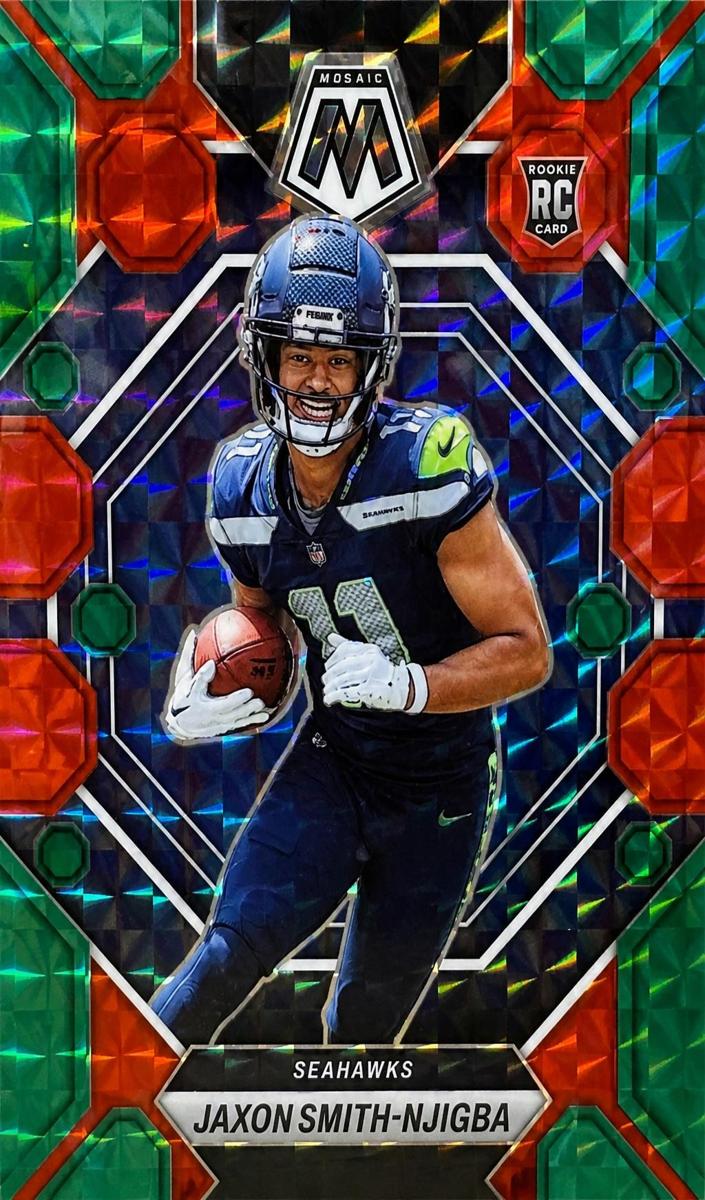 2023 Panini Mosaic Football Choice Red Green Jaxon Smith-Njigba #331