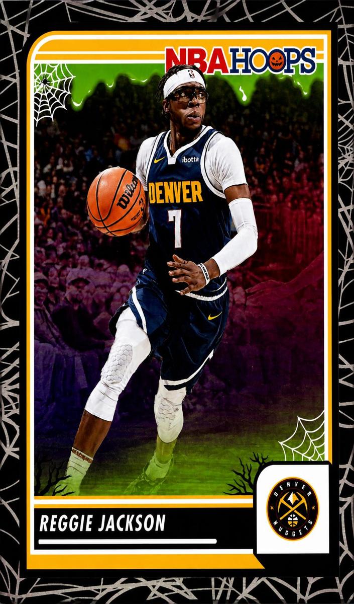 2023 Panini Haunted Hoops Basketball Holo Webs Reggie Jackson #54