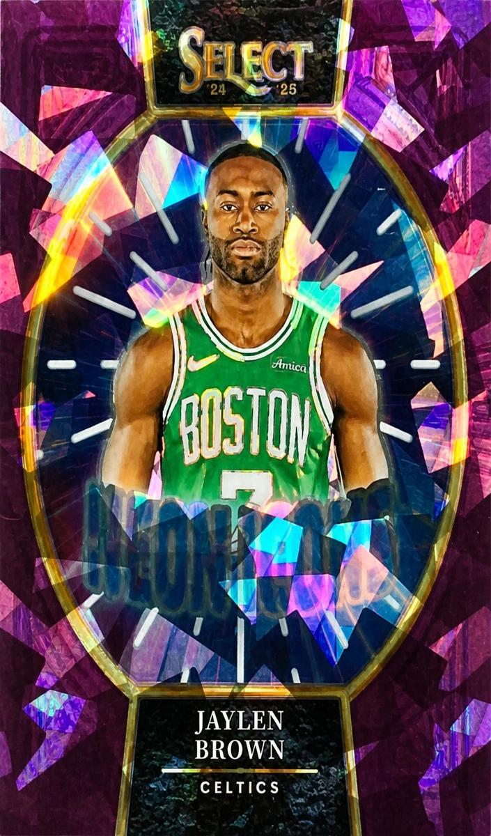 2024 Panini Select Basketball Purple Cracked Ice Jaylen Brown #12