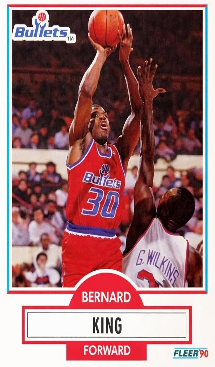 1990 Fleer Basketball Bernard King #194