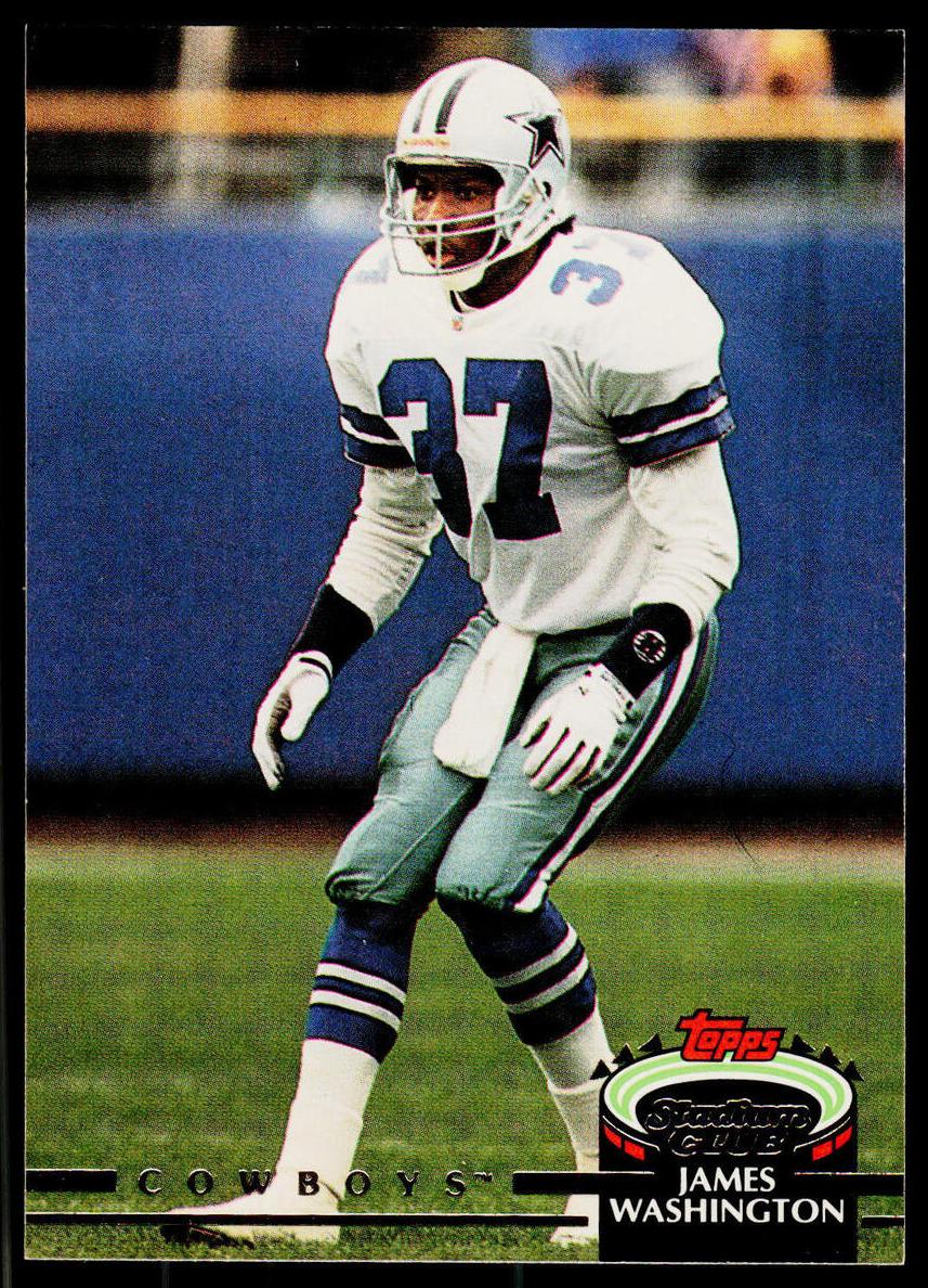 1992 Topps Stadium Club Football James Washington #67