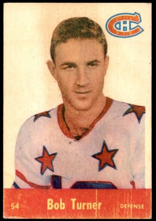 1955 Parkhurst Hockey Bob Turner #54 PSA 6