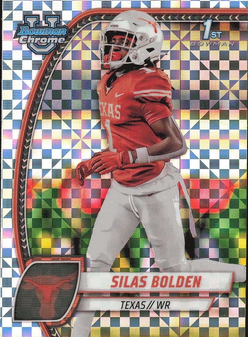 2024 Bowman Chrome University Football X-Fractor Silas Bolden #164