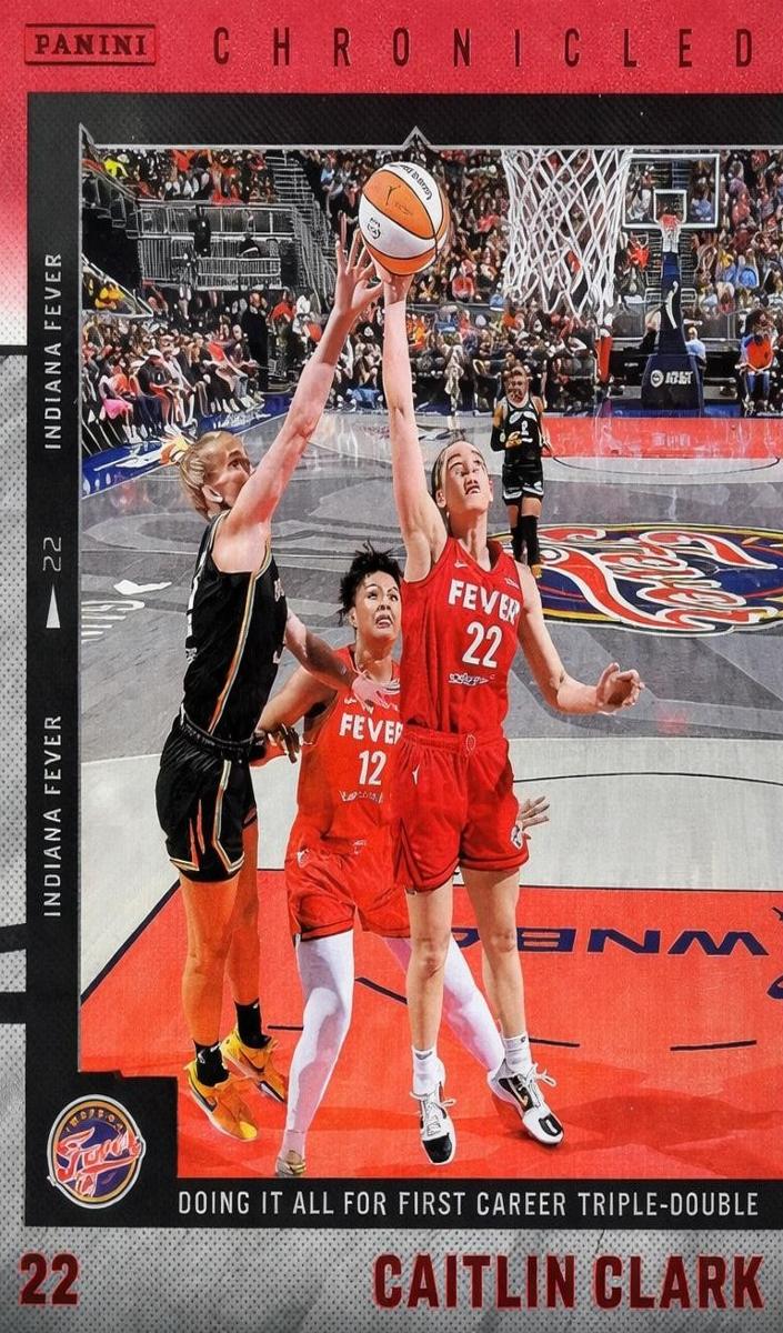 2025 Panini Caitlin Clark Chronicled Basketball Red Holo Caitlin Clark #5