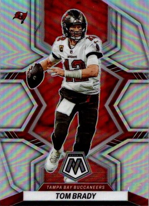 2022 Panini Mosaic Football Silver Tom Brady #182 PSA 9