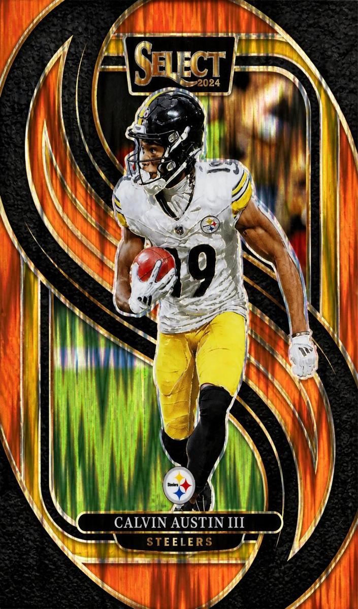 2024 Panini Select Football Orange Shock Calvin Austin III #133
