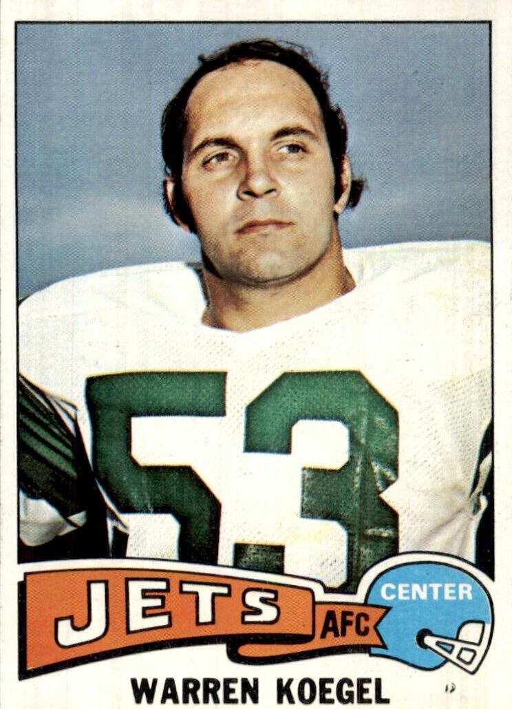 1975 Topps Football Warren Koegel #339
