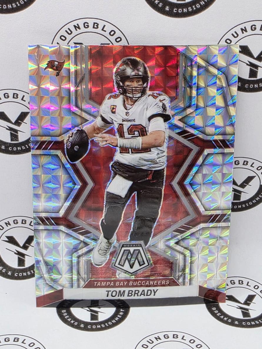 2022 Panini Mosaic Football Mosaic Tom Brady #182 PSA 10