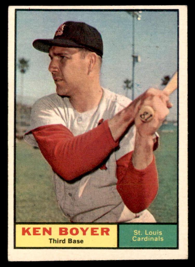 1961 Topps Baseball Ken Boyer #375 PSA 8