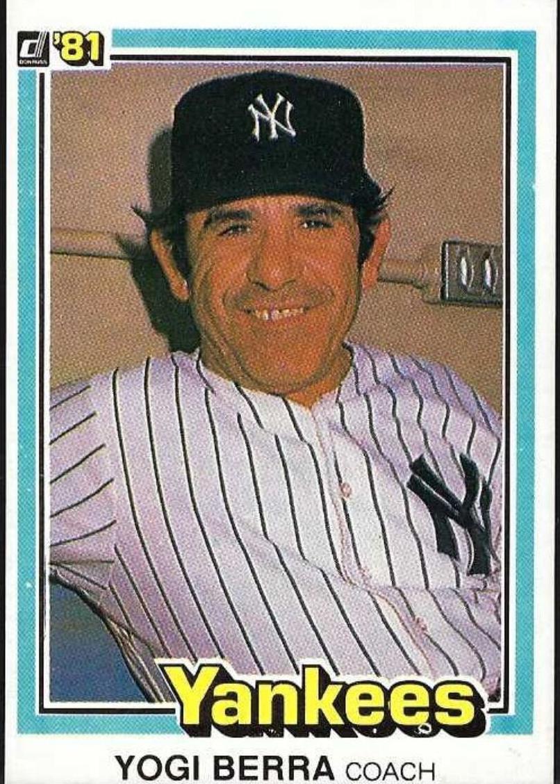 1981 Donruss Baseball Yogi Berra #351 PSA 10