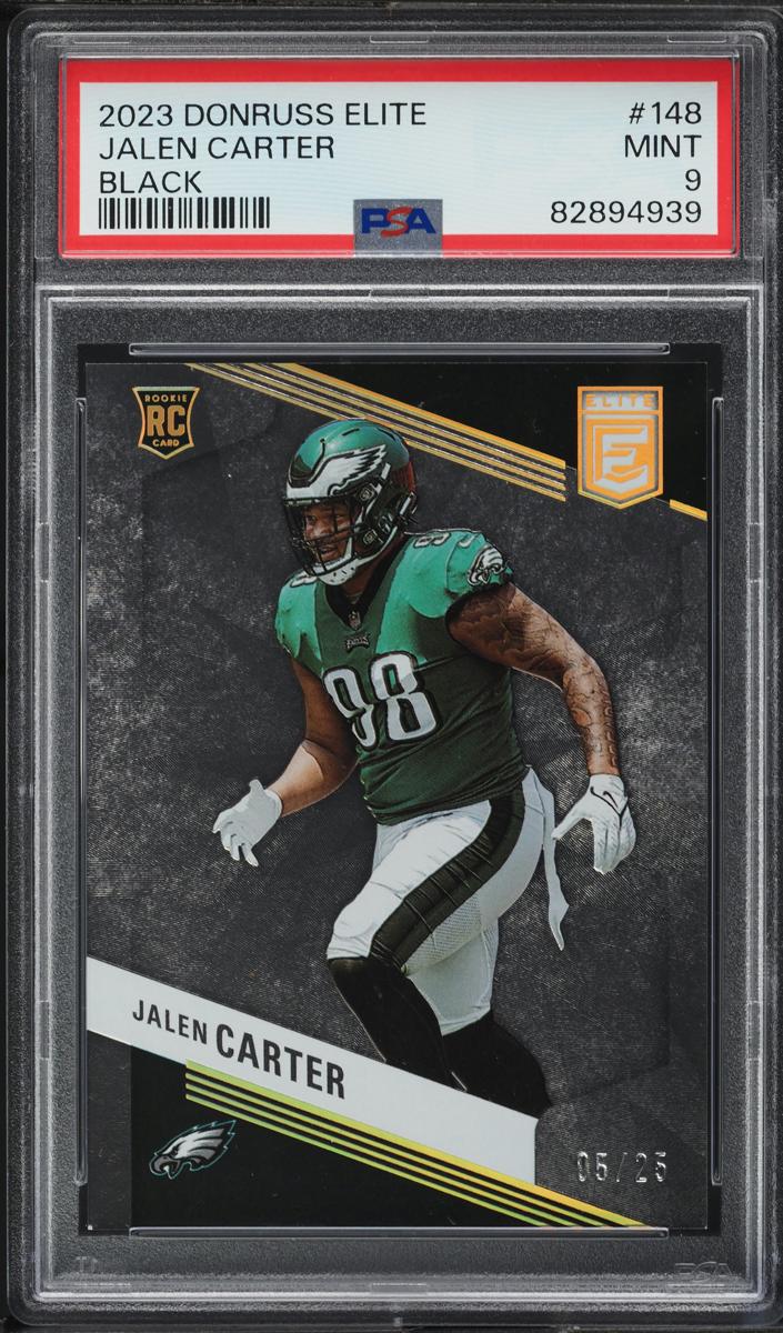 2023 Donruss Elite Football Black Jalen Carter #148 PSA 8.5