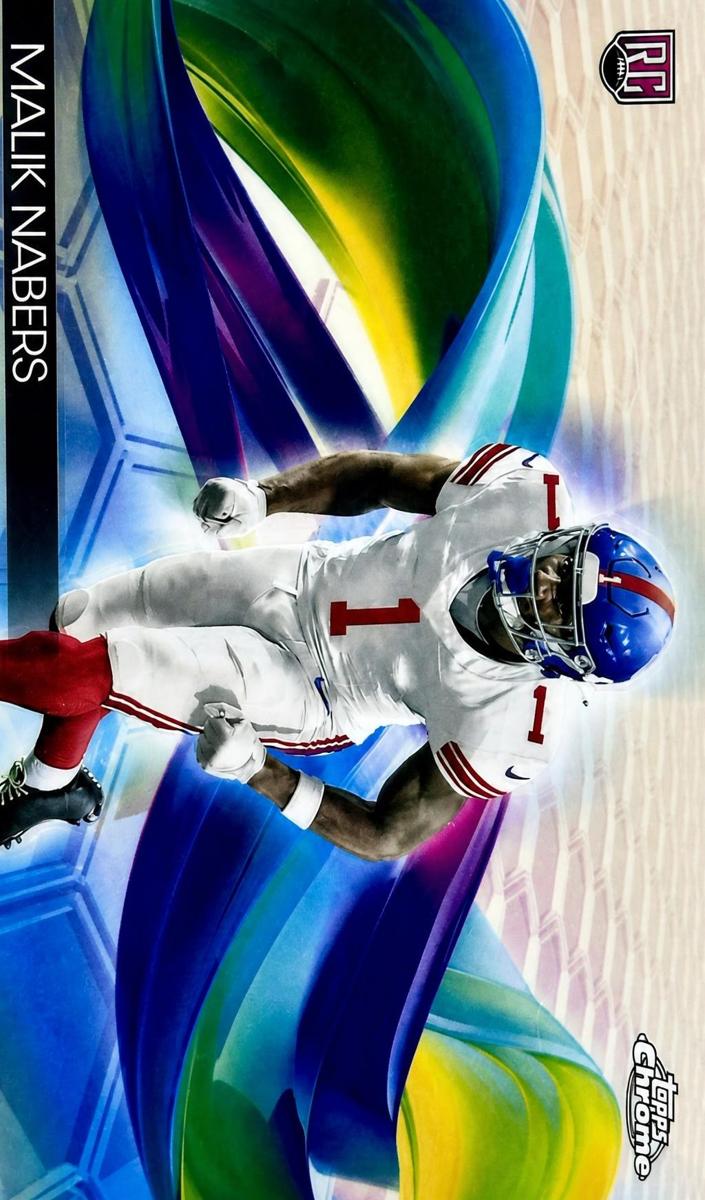 2024 Topps Chrome Football Malik Nabers #H-11 PSA 10