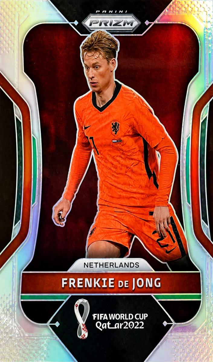 2022 Panini Prizm FIFA World Cup Qatar Soccer Silver Frenkie de Jong #155