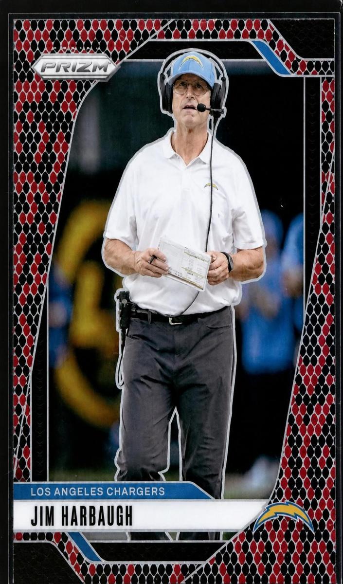 2024 Panini Prizm Football Snakeskin Jim Harbaugh #163