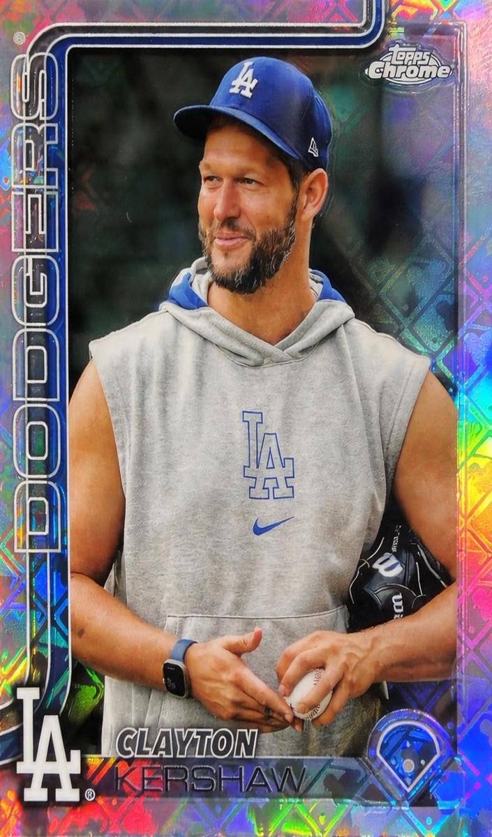 2025 Topps Chrome Baseball Clayton Kershaw #88 PSA 9