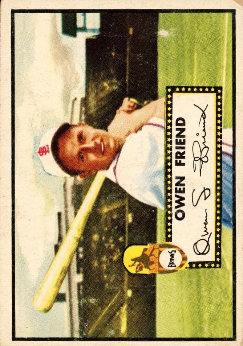 1952 Topps Baseball Owen Friend #160 PSA 5.5