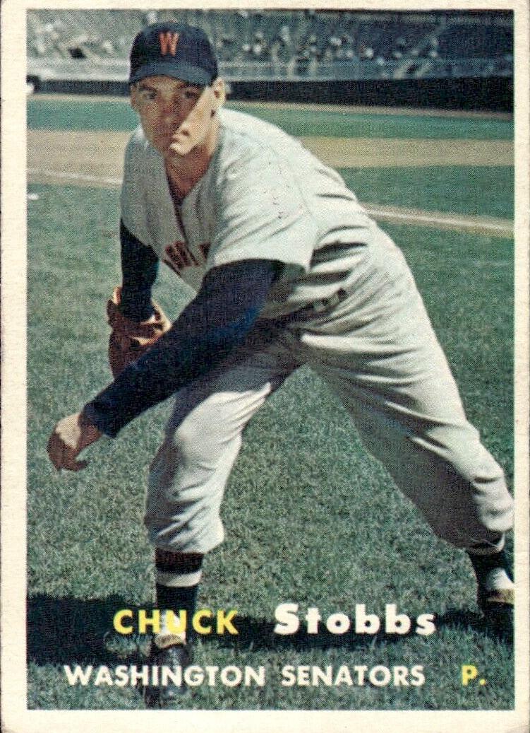 1957 Topps Baseball Chuck Stobbs #101