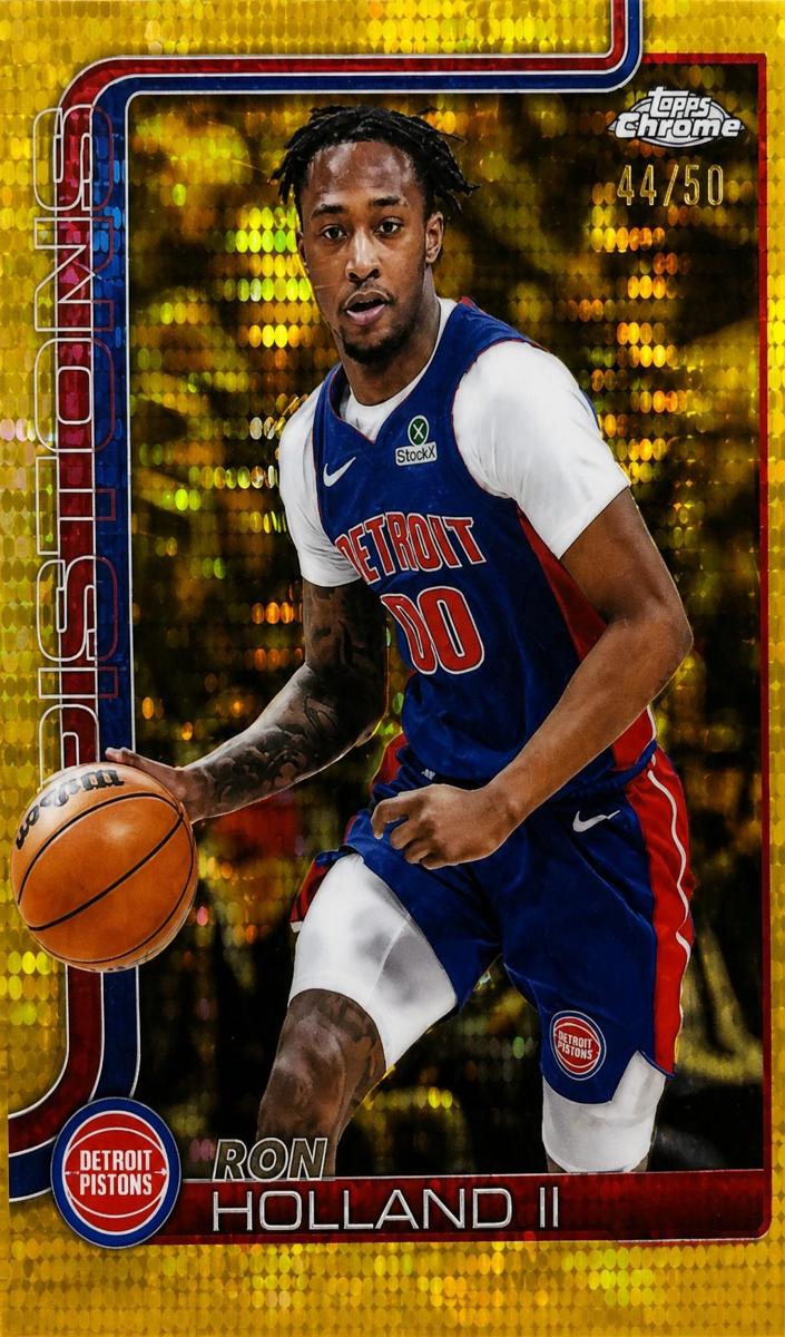 2025 Topps Chrome Basketball Pulsar Gold Refractor Ron Holland II #16