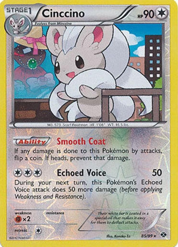 2012 Pokemon Black & White Next Destinies Reverse Holo Cinccino #85 PSA 9