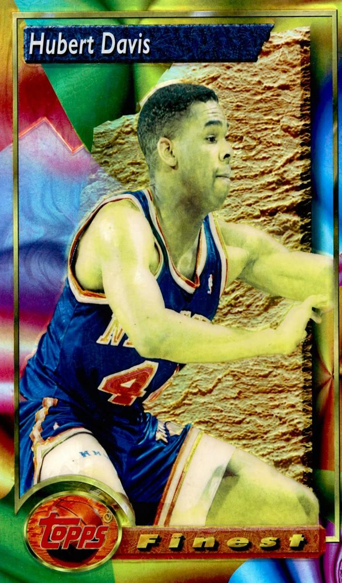 1993 Topps Finest Basketball Refractor Hubert Davis #211 PSA 9
